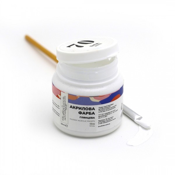 Акрилова фарба глянцева Біла AP5070