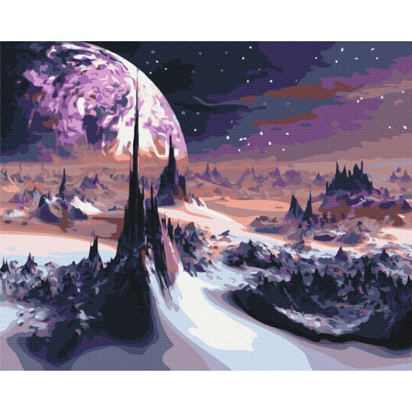 Преміум картина за номерами Космічні пейзажі PBS40470