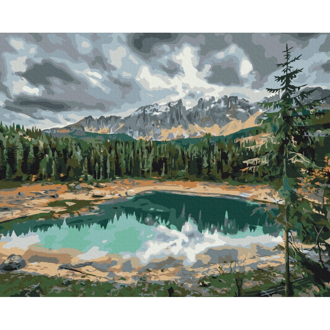 Картина за номерами Озеро Карецца © Roksolana Baran BS53779