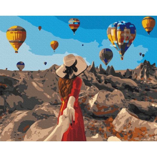 Картина за номерами Мандрівниця в Каппадокії BS37986L