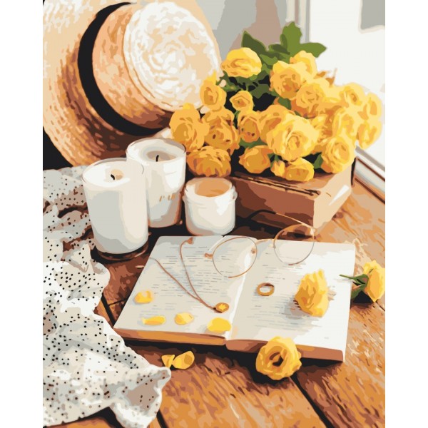 Картина за номерами Квіткова книга BS51336