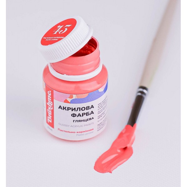 Акрилова фарба глянцева Пастельно-кармінова ACPT43