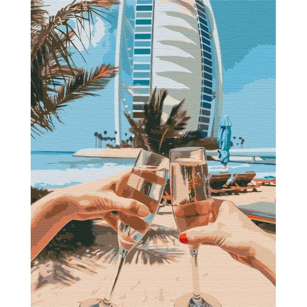 Картина за номерами Дубай на двох BS36347
