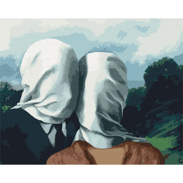 Картина за номерами Рене Магрітт «Закохані» BS51994