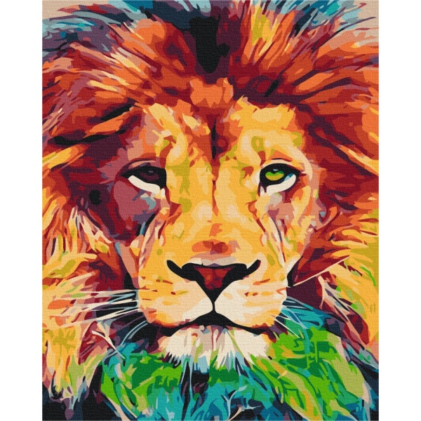 Картина по номерам Радужный Лео BS52227