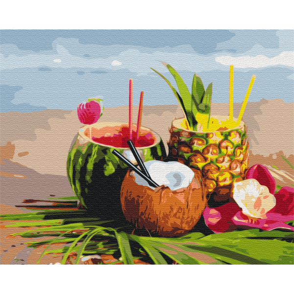 Картина за номерами Літні коктейлі BS24947