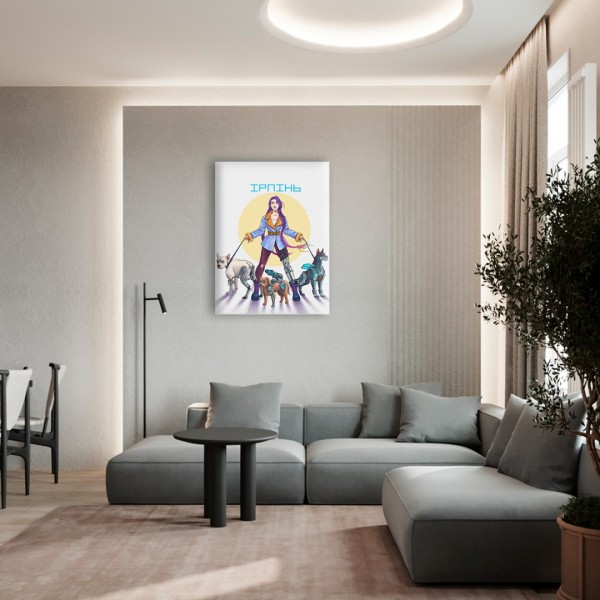 Картина на холсте Храбрый Ирпень © Захарова Наталья