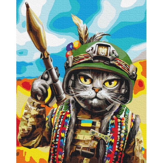Картина за номерами Кот Гуцул ©marysha_art
