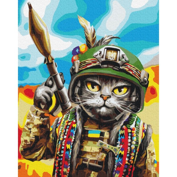 Картина за номерами Кот Гуцул ©marysha_art