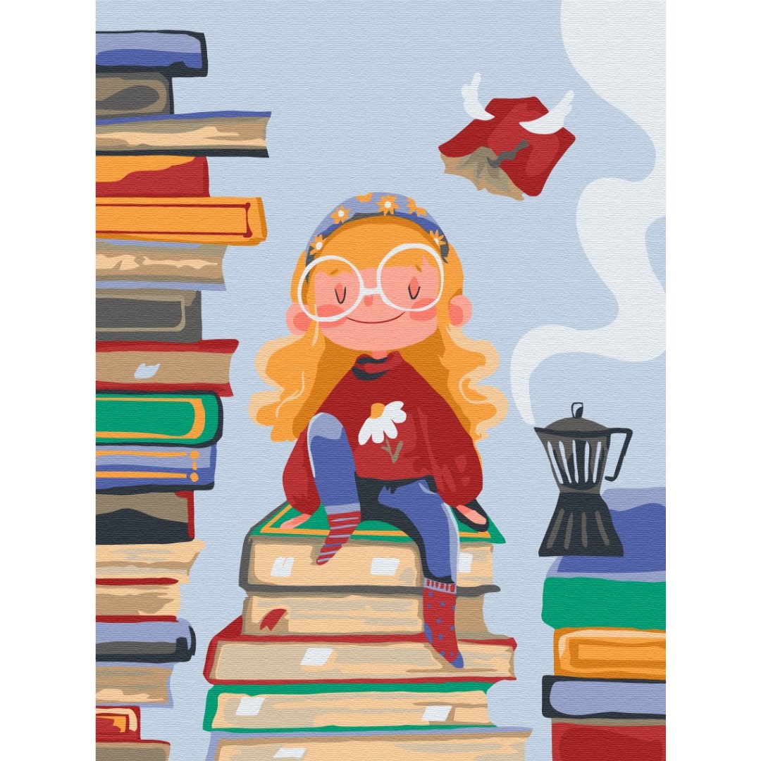 Картина за номерами Книжкова фея ©Yana Kozak KBS0122