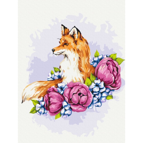 Картина за номерами Квіткова лисиця © Anna Kulyk RBS53587