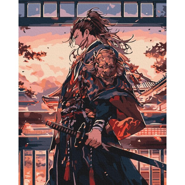 Преміум картина за номерами Самурай PBS53833