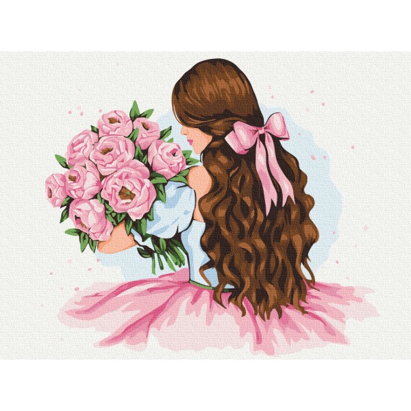 Картина за номерами Півонії в подарунок © Alla Berezovska RBS53730