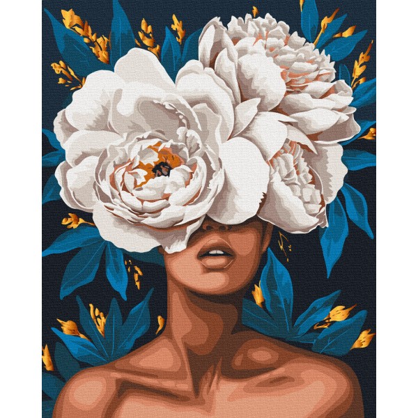 Картина за номерами Аромат півоній BS54010 Картина за номерами Аромат півоній BS54010