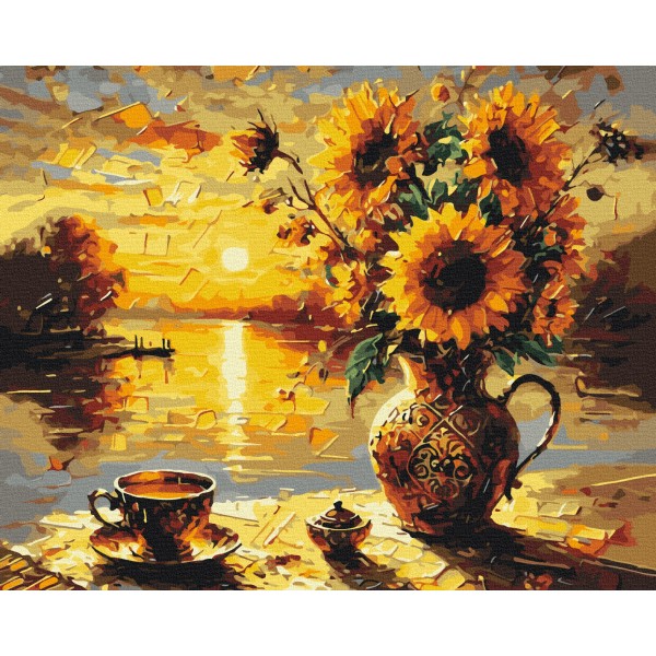 Соняшники на заході сонця © Oleg Loburak