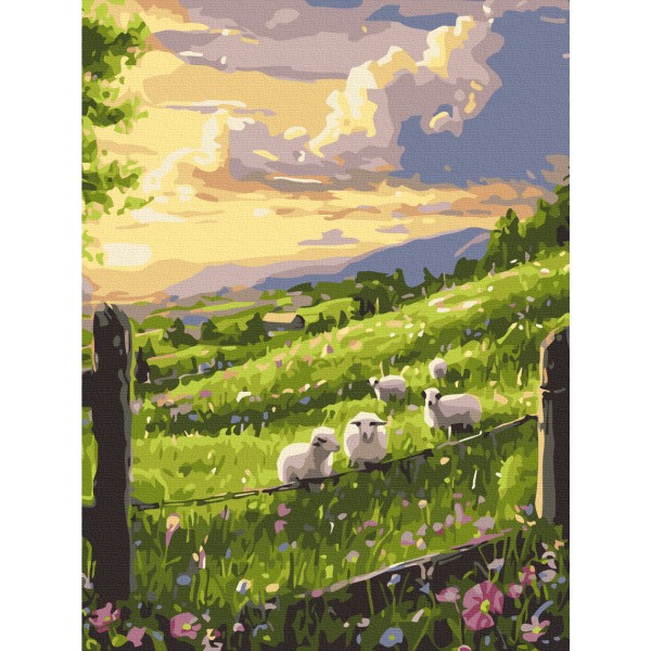 Картина за номерами Весняна галявина, RBS54293 Картина за номерами Весняна галявина, RBS54293