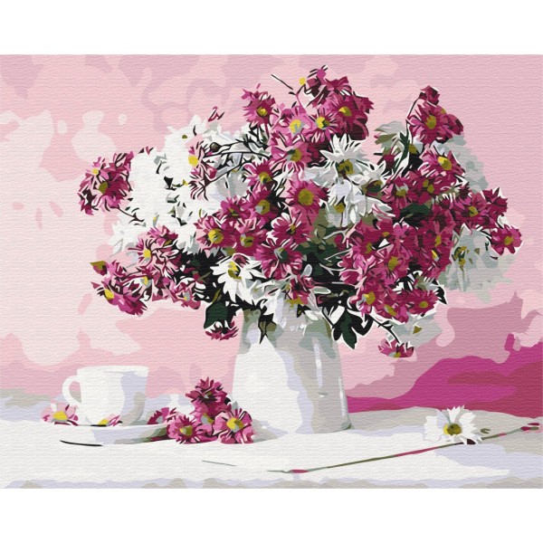 Картина по номерам Натюрморт в розовых тонах