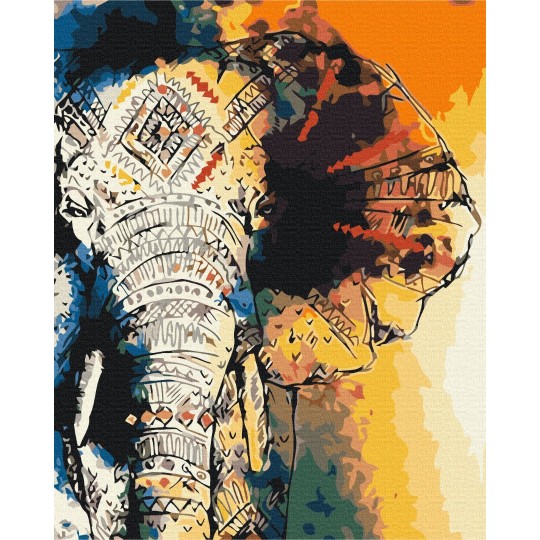 Картина по номерам Узор слона