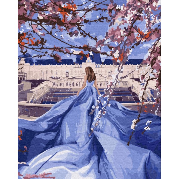 Картина по номерам Красавица в сакурах BS52711