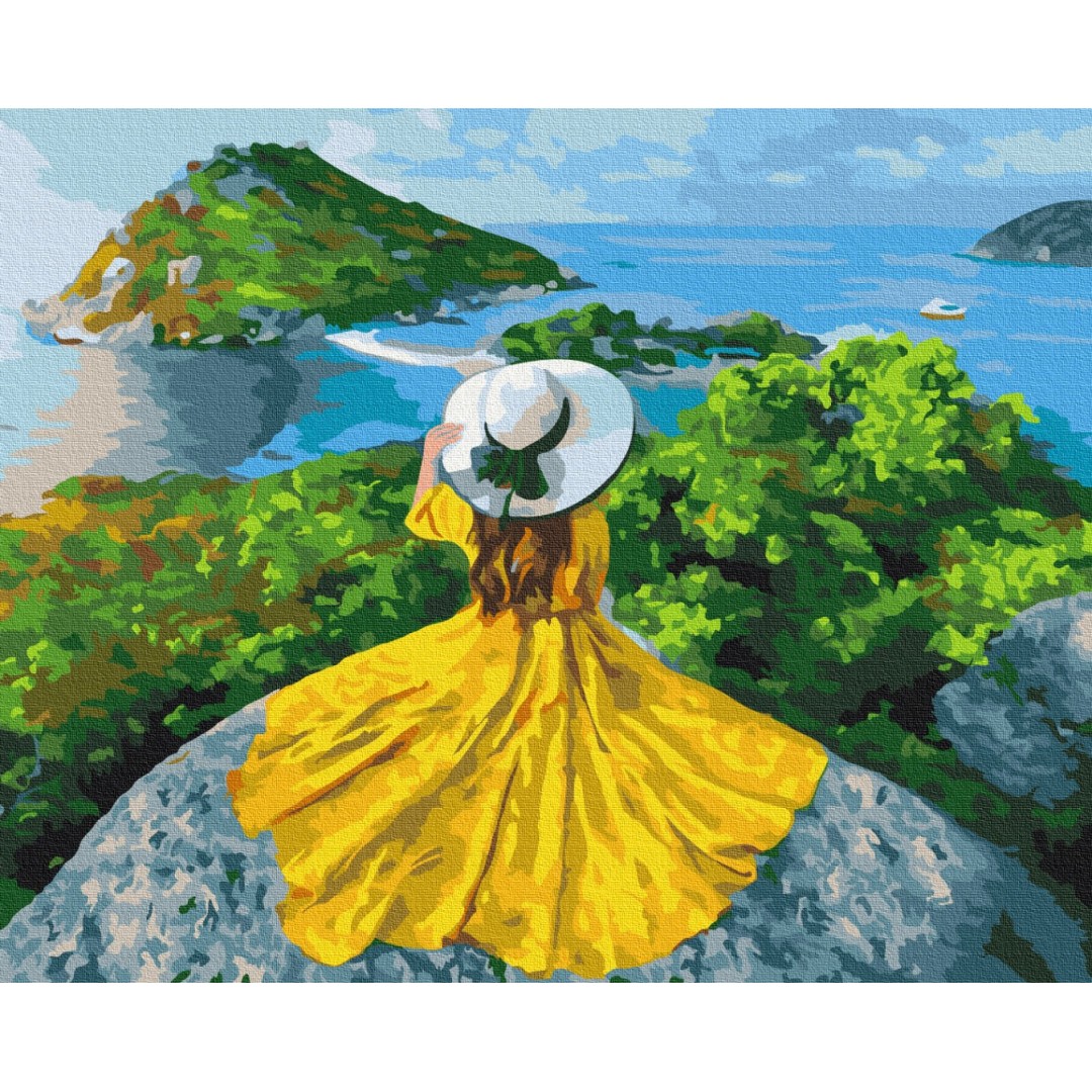 Картина за номерами Дівчина-сонце BS37988