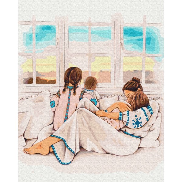 Картина за номерами Материнське тепло ©Алла Березовська BS53276