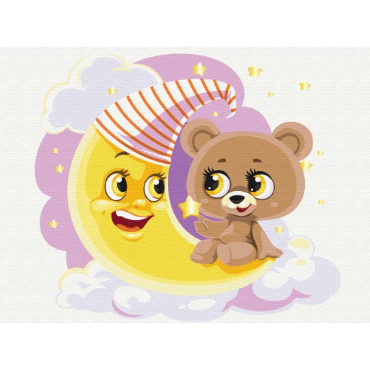 Картина за номерами Сонний ведмедик KBS0088