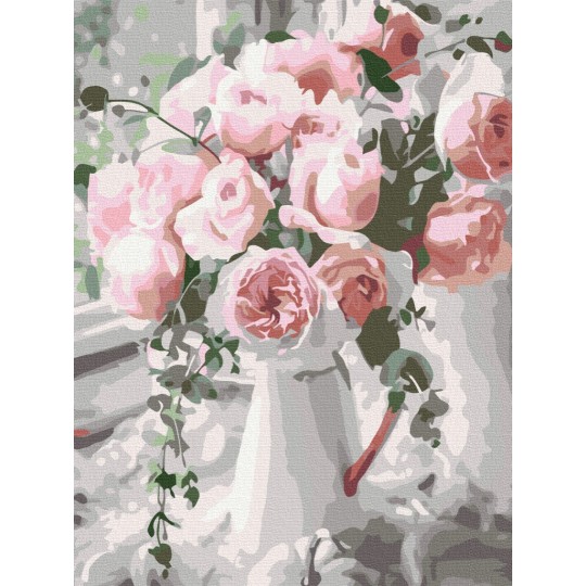 Картина за номерами Букет ніжних троянд RBS29390