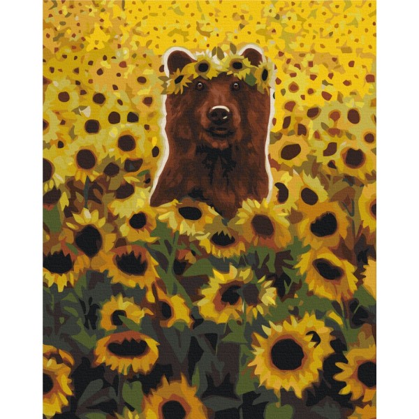Картина за номерами Сонячний ведмедик ©Lucia Heffernan BS53474