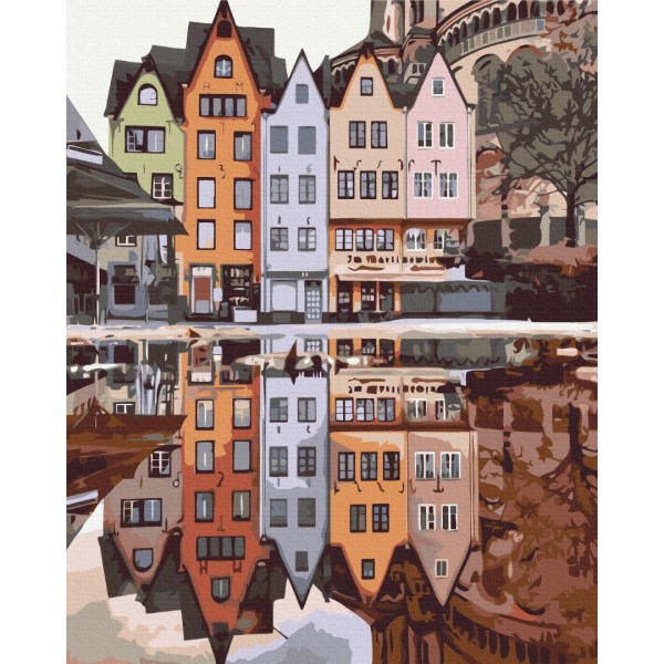 Картина за номерами Відображення Стокгольма BS34835L