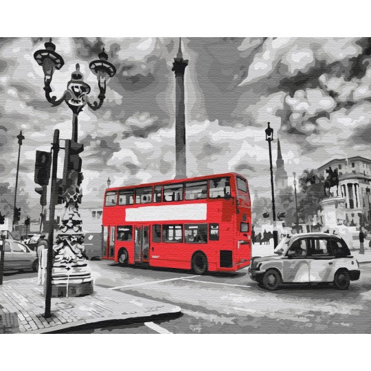Картина за номерами Автобус в Лондоні BS8246L