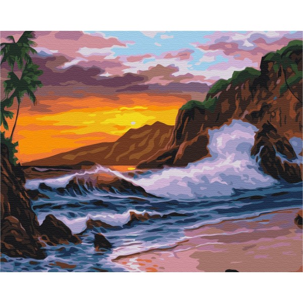 Картина по номерам Морские волны BS52108