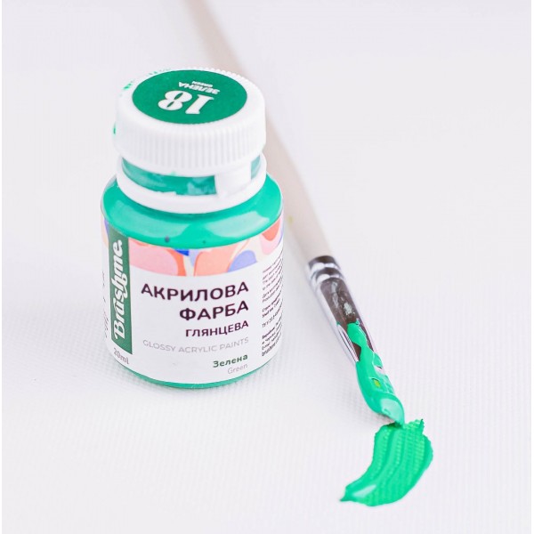 Акрилова фарба глянцева Зелена ACPT18