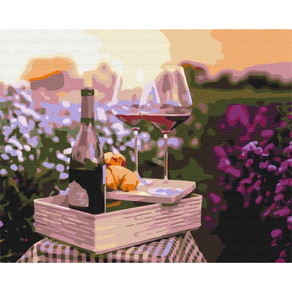 Картина по номерам Романтика в лаванде BS32336