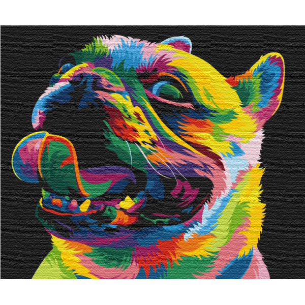 Картина за номерами Веселкова собака BS51463