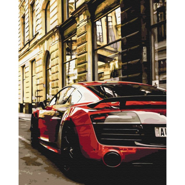 Картина за номерами Яркий Porsche BS52465