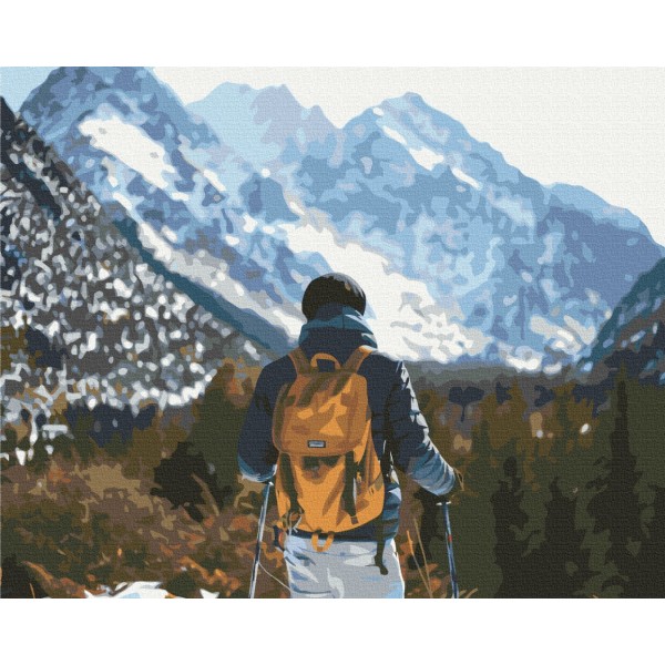 Картина за номерами Мандрівник у горах