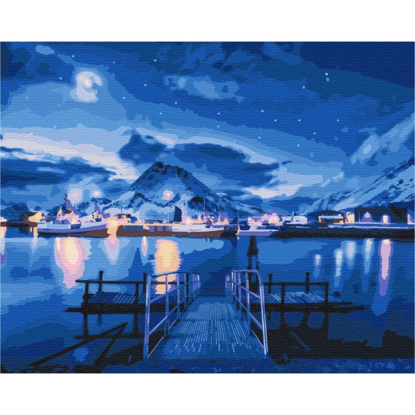 Картина по номерам Полярное сияние BS52595