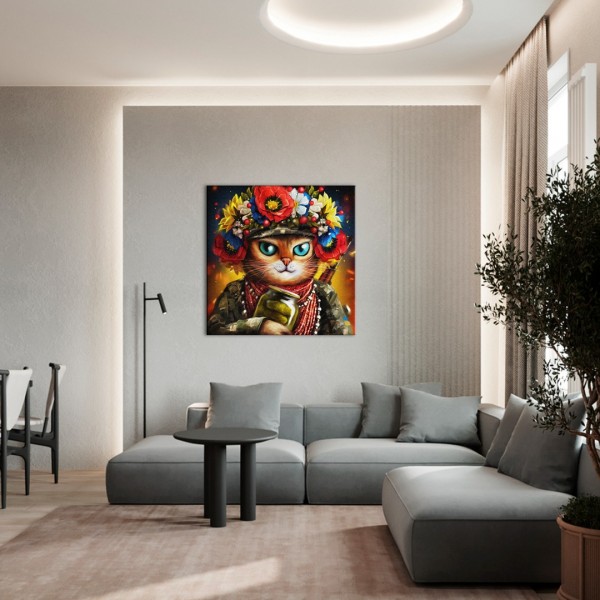Картина на холсте Кошка Защитница ©Марианна Пащук