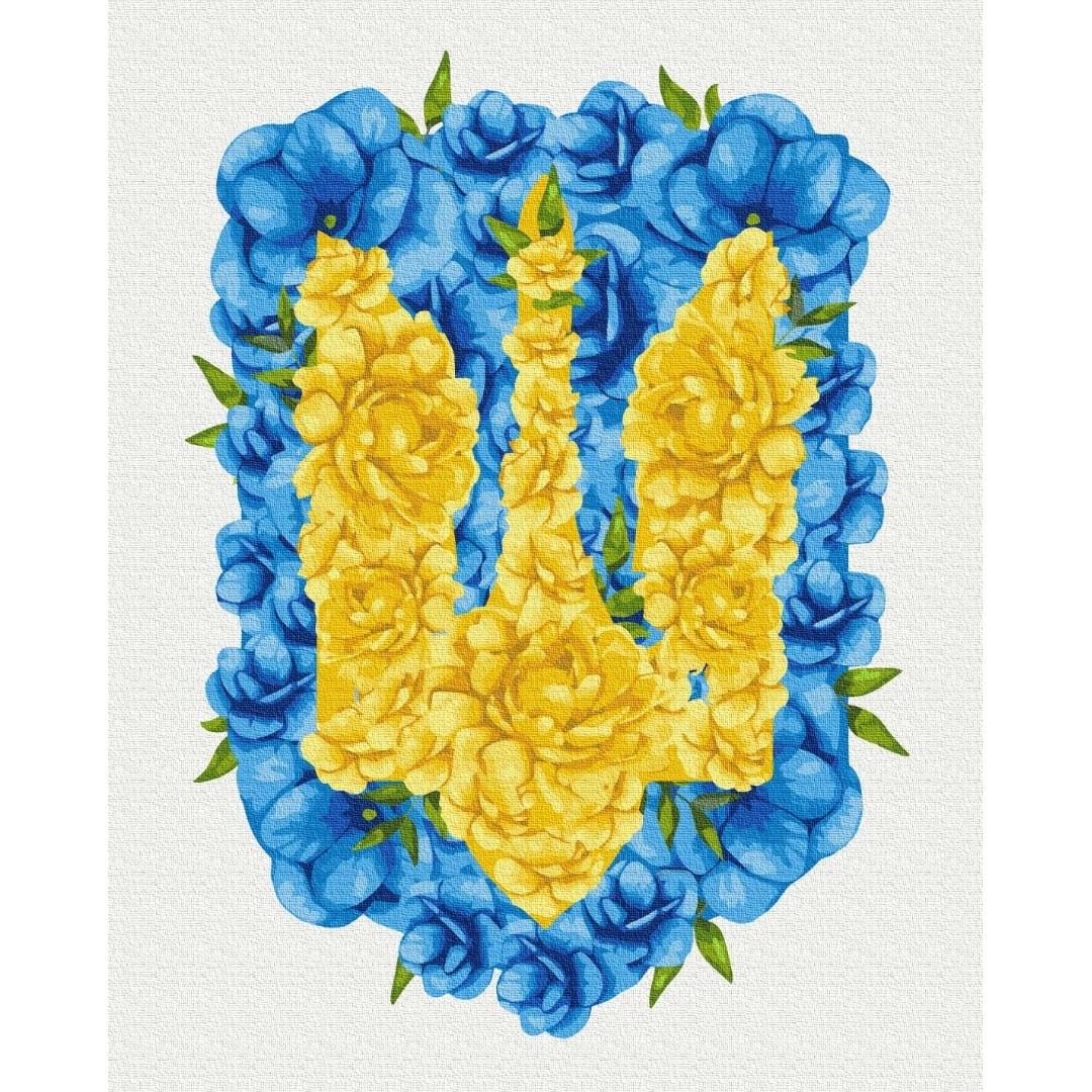 Картина за номерами Квітучий герб ©Svetlana Drab PBS53146