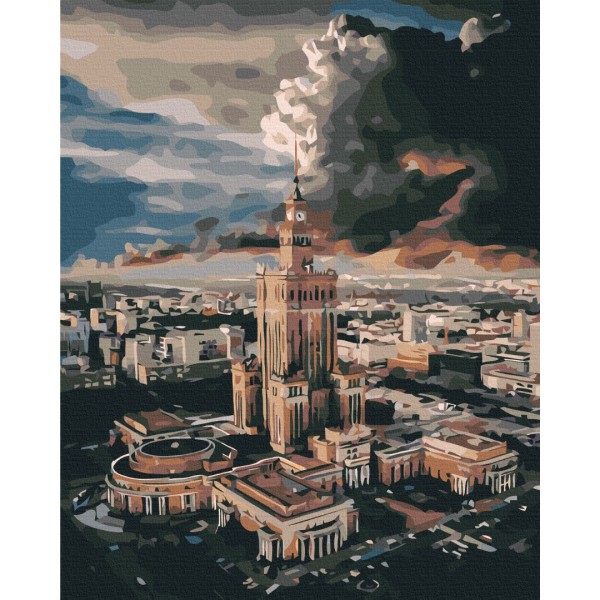 Картина за номерами Центр Варшави BS43560