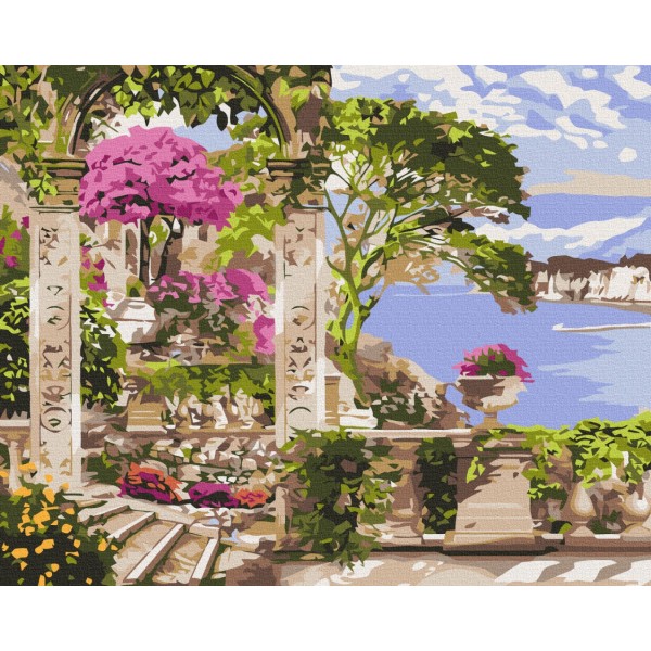 Картина за номерами Квіти в саду BS53743