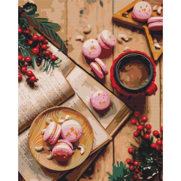 Картина по номерам Десерт на Рождество