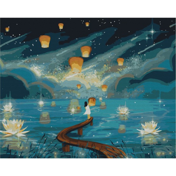 Картина за номерами Вогники бажань BS52418