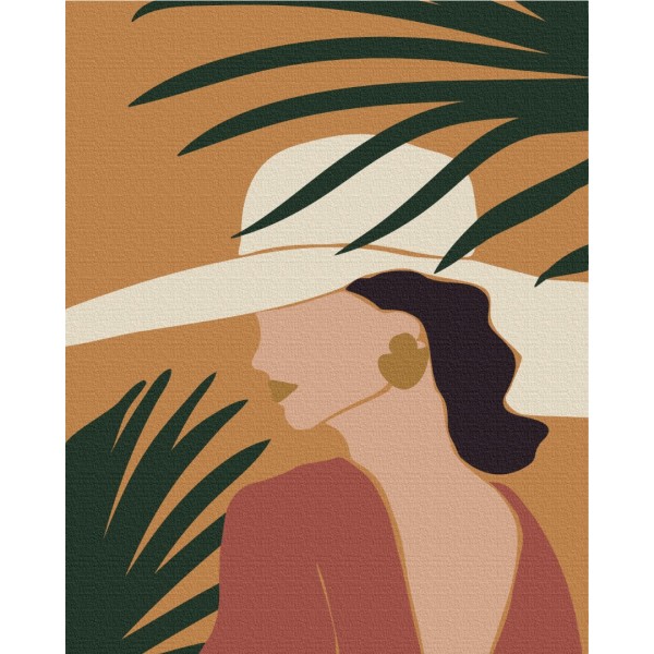 Картина за номерами Пастельні тропіки: триптих 3