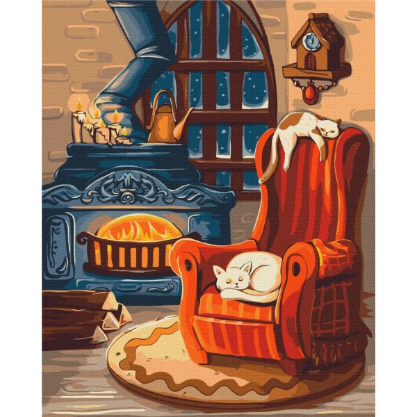 Картина за номерами Затишна зима ©Лазаренко Олена BS53407