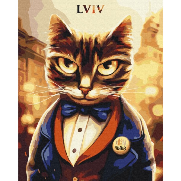 Картина за номерами Котик Мер ©Маріанна Пащук BS53424