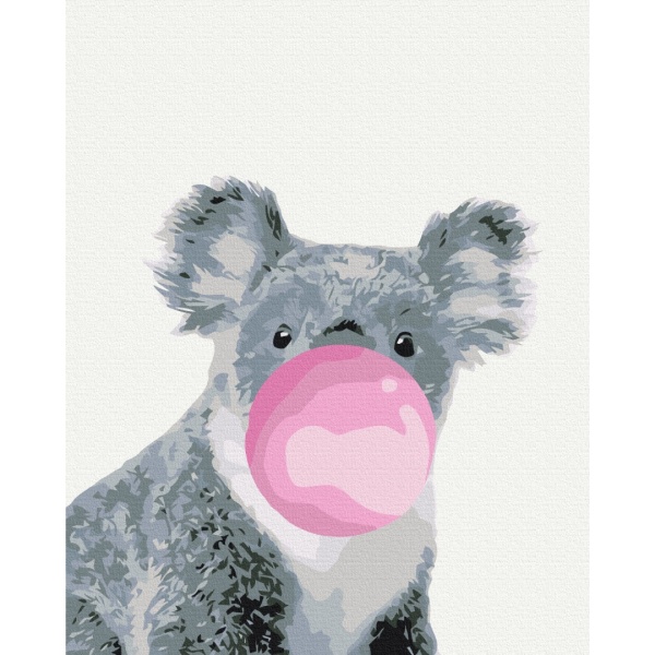 Картина за номерами Коала з бабл-гам BS5702