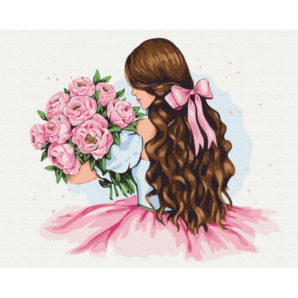 Картина за номерами Півонії в подарунок © Alla Berezovska BS53730