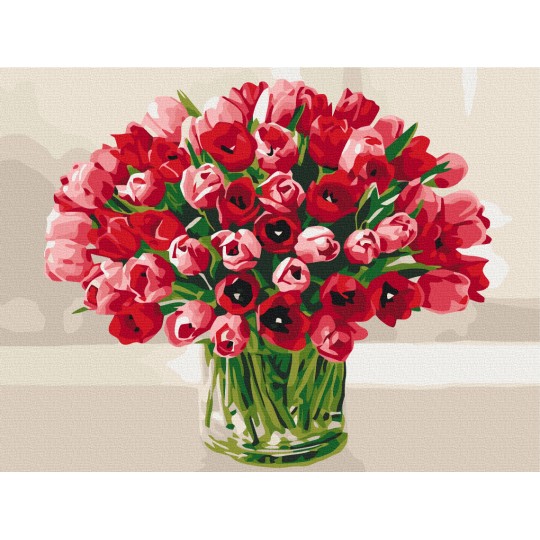 Картина за номерами Букет тюльпанів для коханої RBS51742