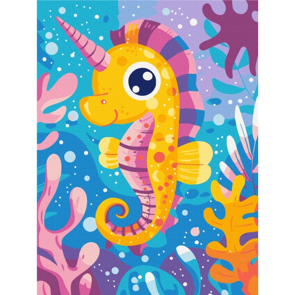 Картина за номерами Морський єдиноріг KBS0156